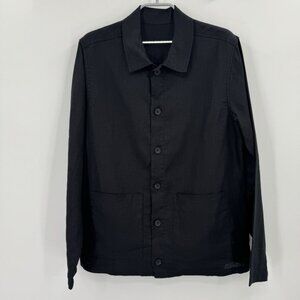 Quince European Linen Button Down Overshirt Shacket size S Women's *Sample*